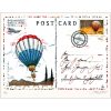 Postcard Balloon Mail - Leslie G. Hunt